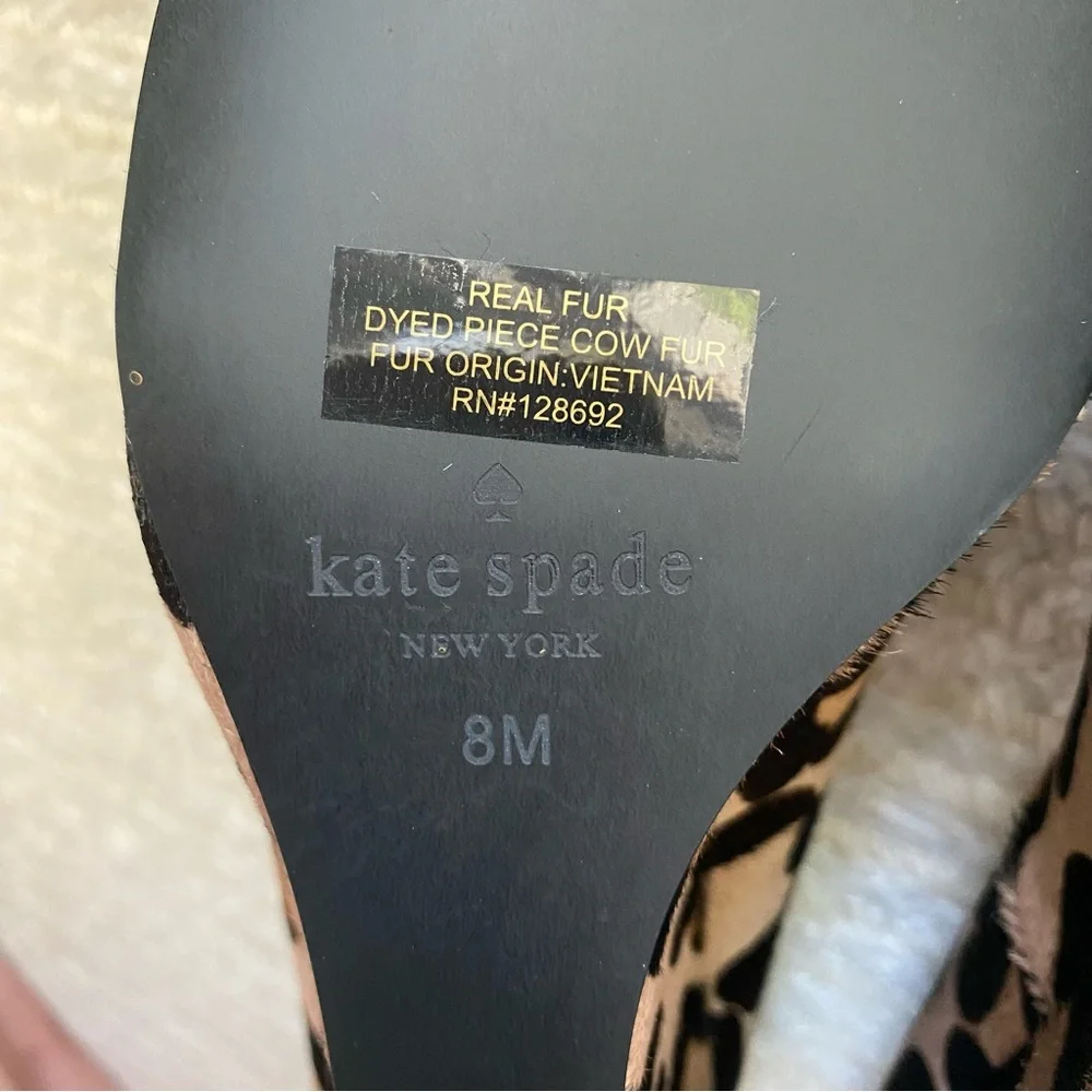 NWT Kate Spade Kacey leopard wedges